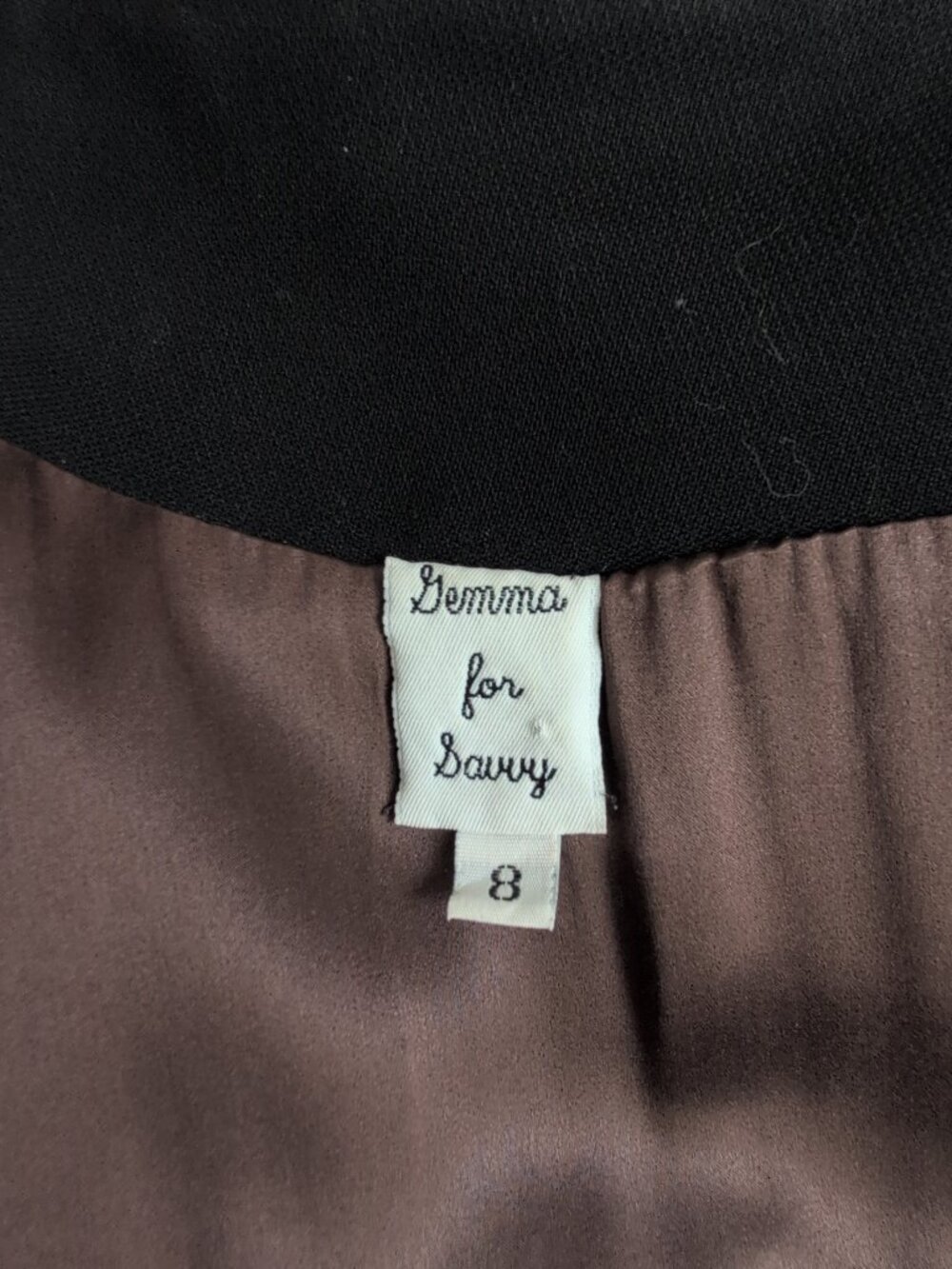 Gemma for Savvy Black Long Blazer Fully Lined w/ Buttons & Pocket Details Sz 8 - Picture 8 of 9